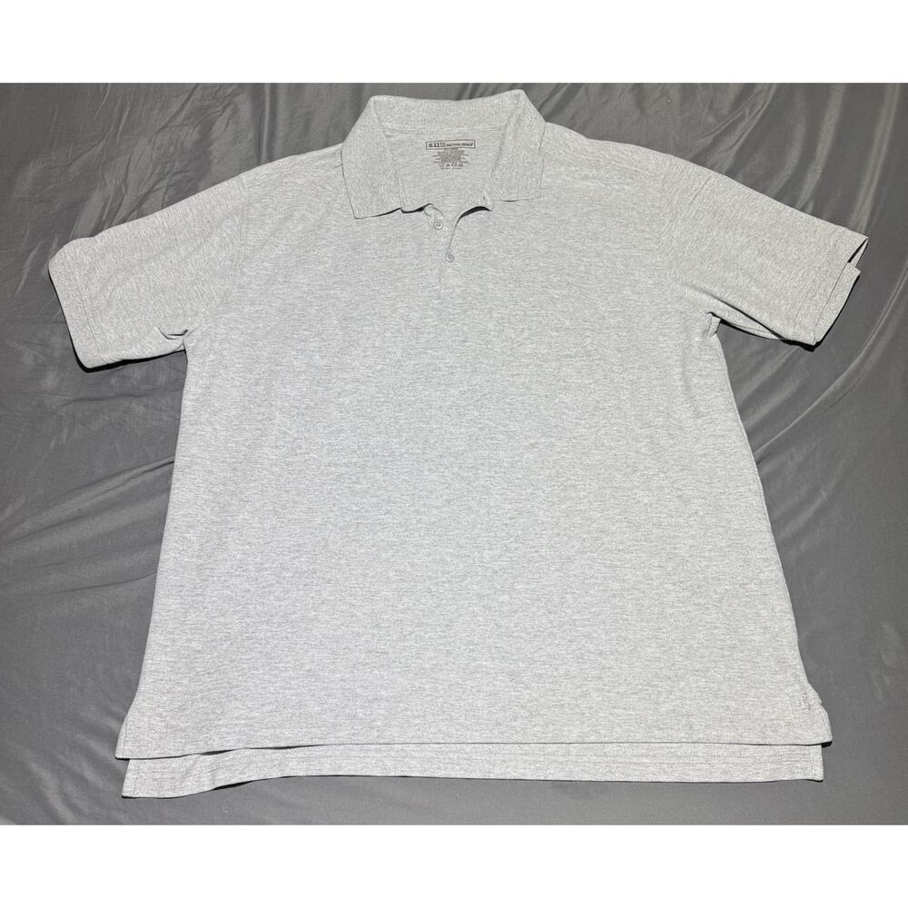 5.11 Tactical Polo Shirt Mens 2XL Gray Short Sleeve Pen Pocket Utility